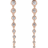 14K Rose 1 3/4 CTW Lab-Grown Diamond Earrings
